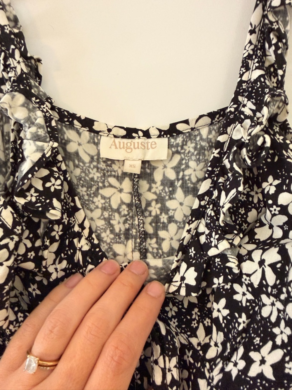 August Cole Love Midi Dress - Black Floral - Picture 3 of 5